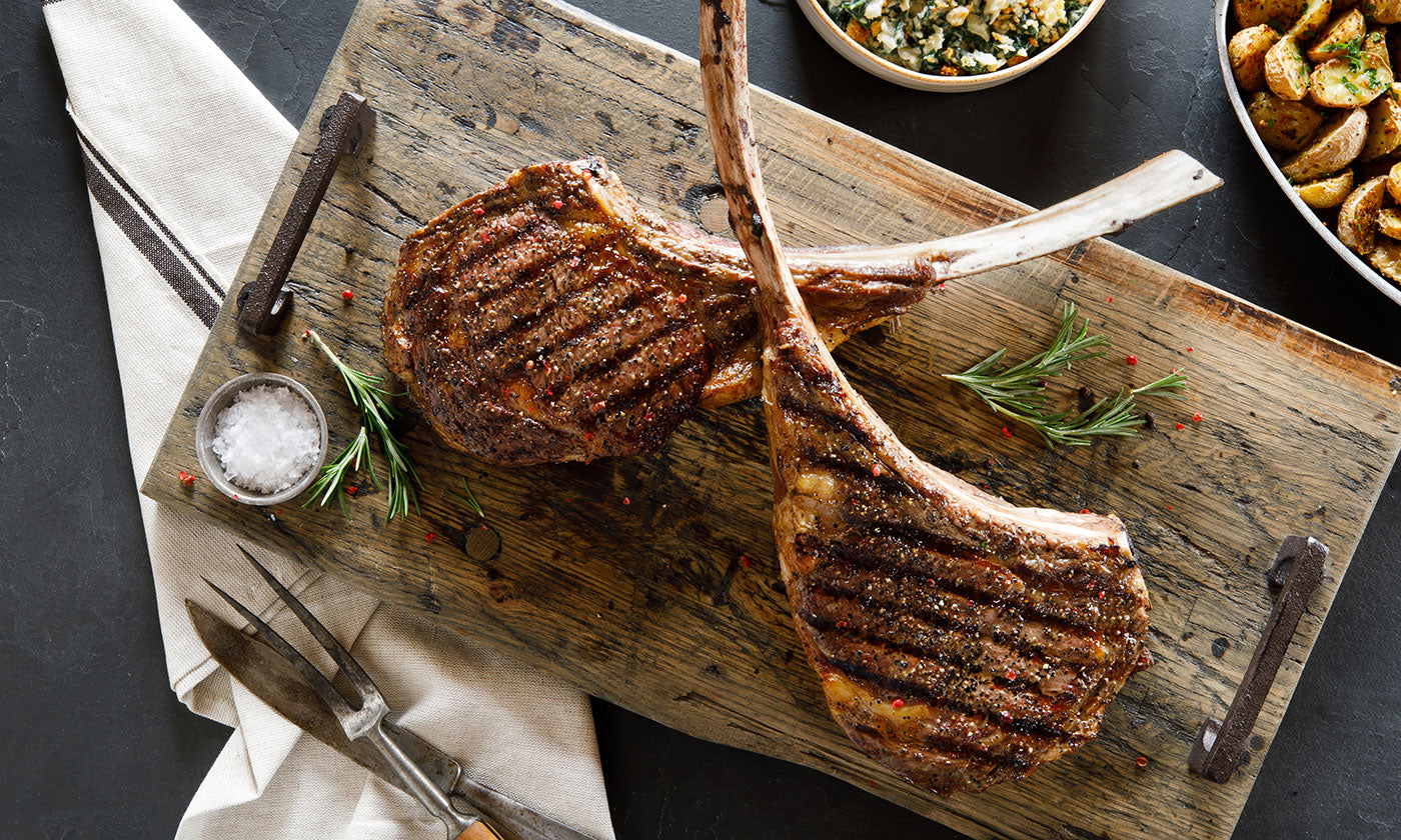 How to Cook a Perfect Tomahawk Steak at Home
 &ndash; Four Sixes® Ranch Brand Beef