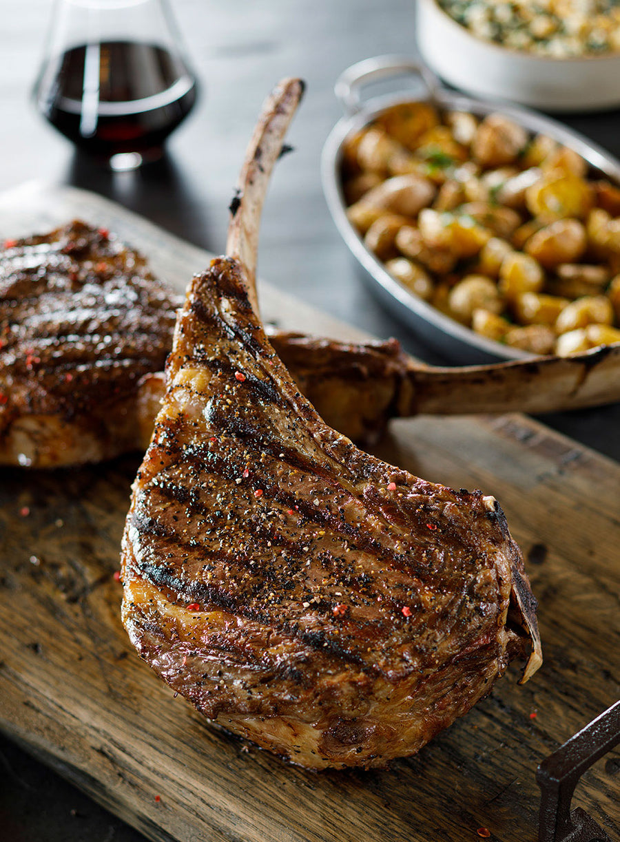 Buy Reserve Bone-In Tomahawk Steak Online | Four Sixes® Ranch Brand Beef